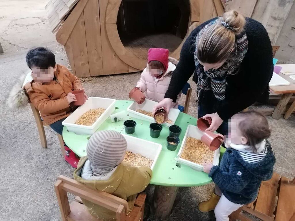 Activités crèches à la ferme